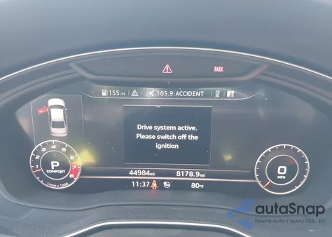 2018 Audi S4 3.0T Premium Plus z USA, uszkodzony, nr VIN WAUC4AF47JA091522